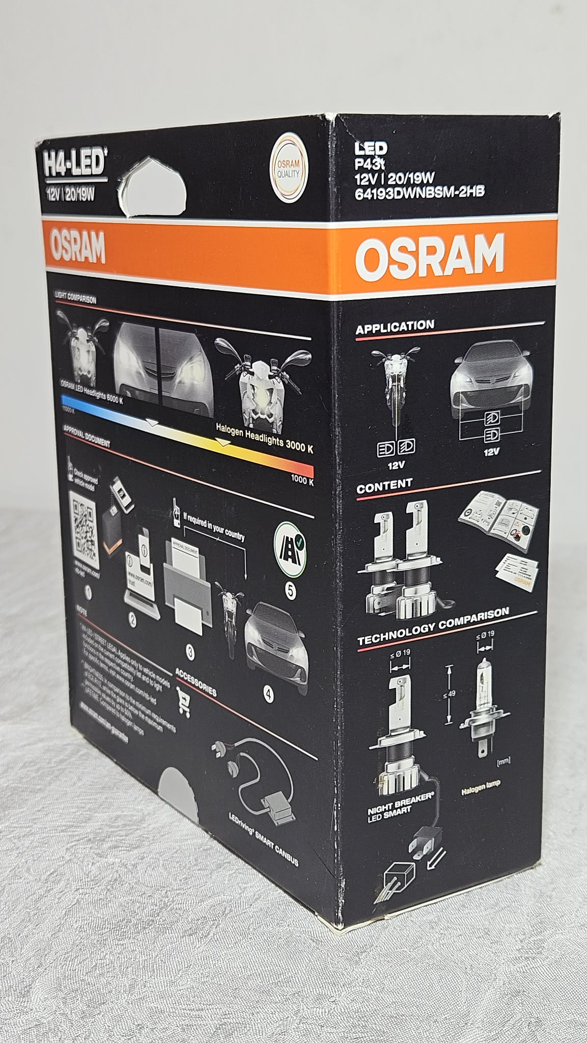 OSRAM Night Breaker LED Smart H4 Set 12V – Neuware, OVP beschädigt
