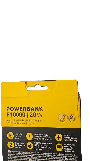 Intenso Powerbank F10000 – 20W Power Delivery & Quick Charge 3.0 – B-Ware