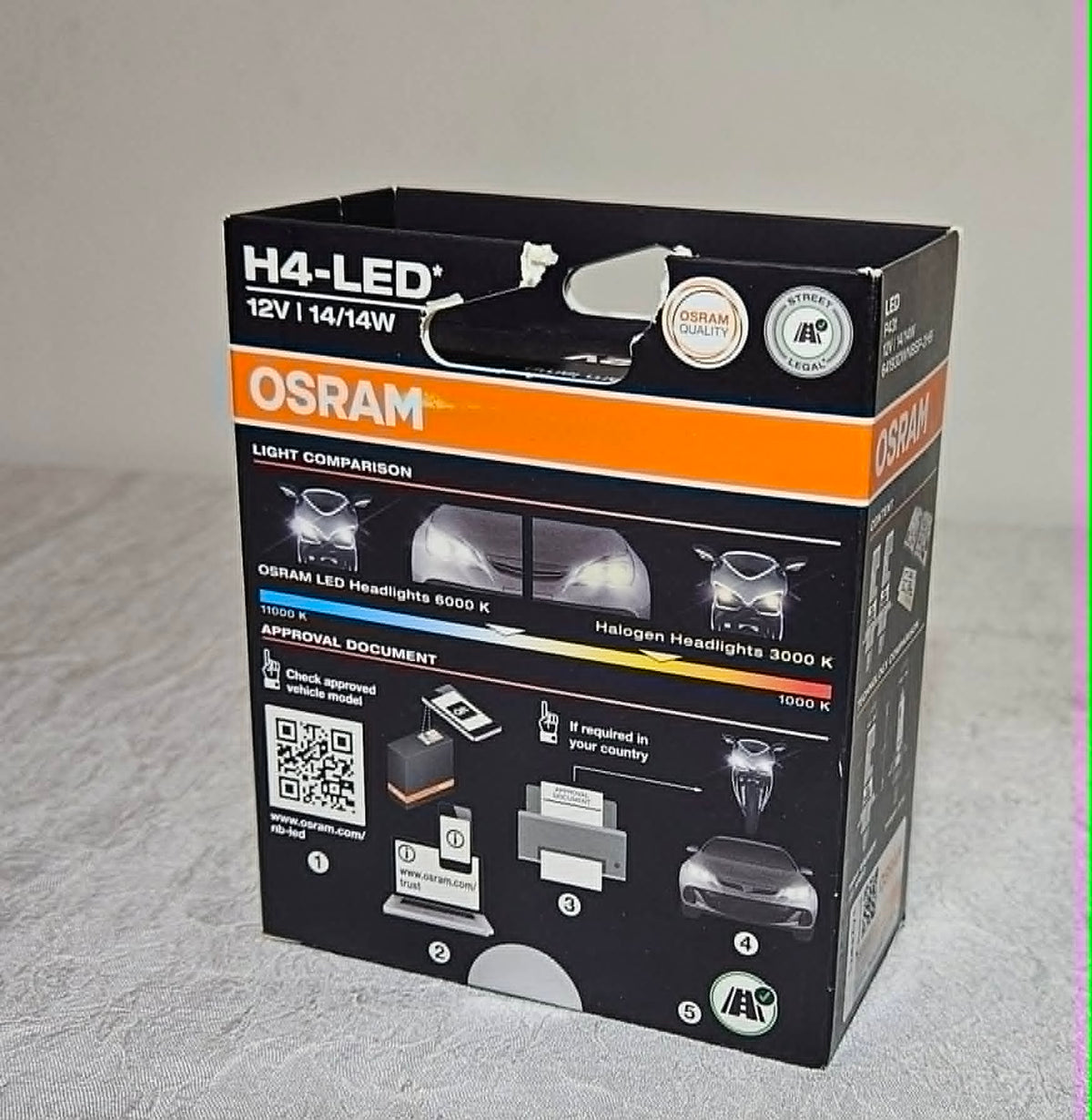 OSRAM Night Breaker LED Speed H4 Set 12V – Neuware, OVP beschädigt