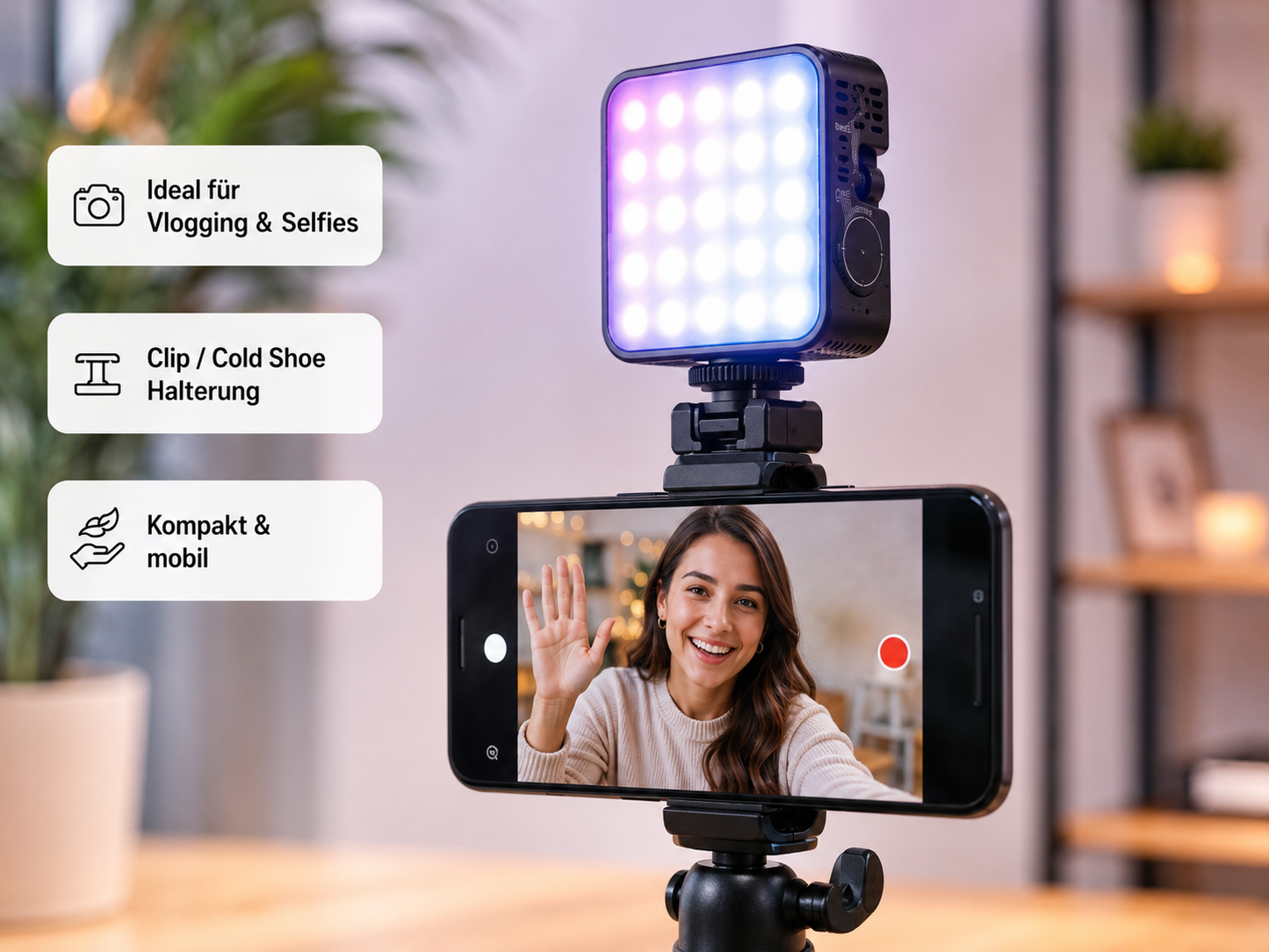ZHIYUN CINEPEER CM15 15W RGB LED Videoleuchte – geprüfte B-Ware