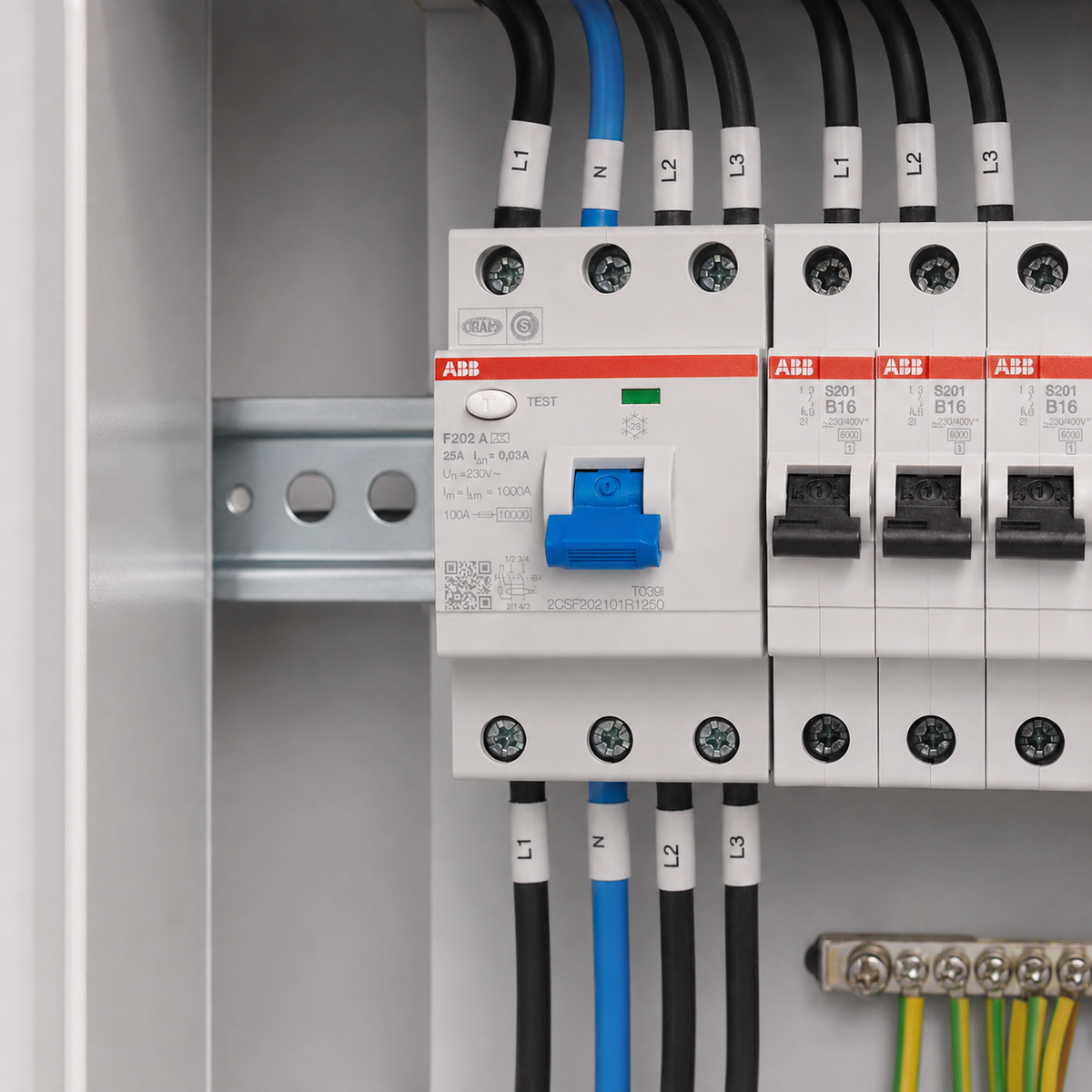 ABB F202 A-25/0,03 FI-Schutzschalter 25A 30mA Typ A 2-polig – Neuware