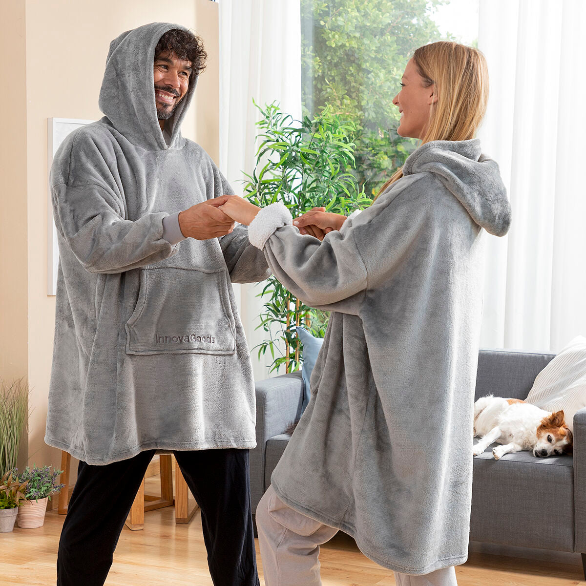 Innovagoods Übergroßes Mit Fleece Gefütterte Kapuzendecke Swug Innovagoods