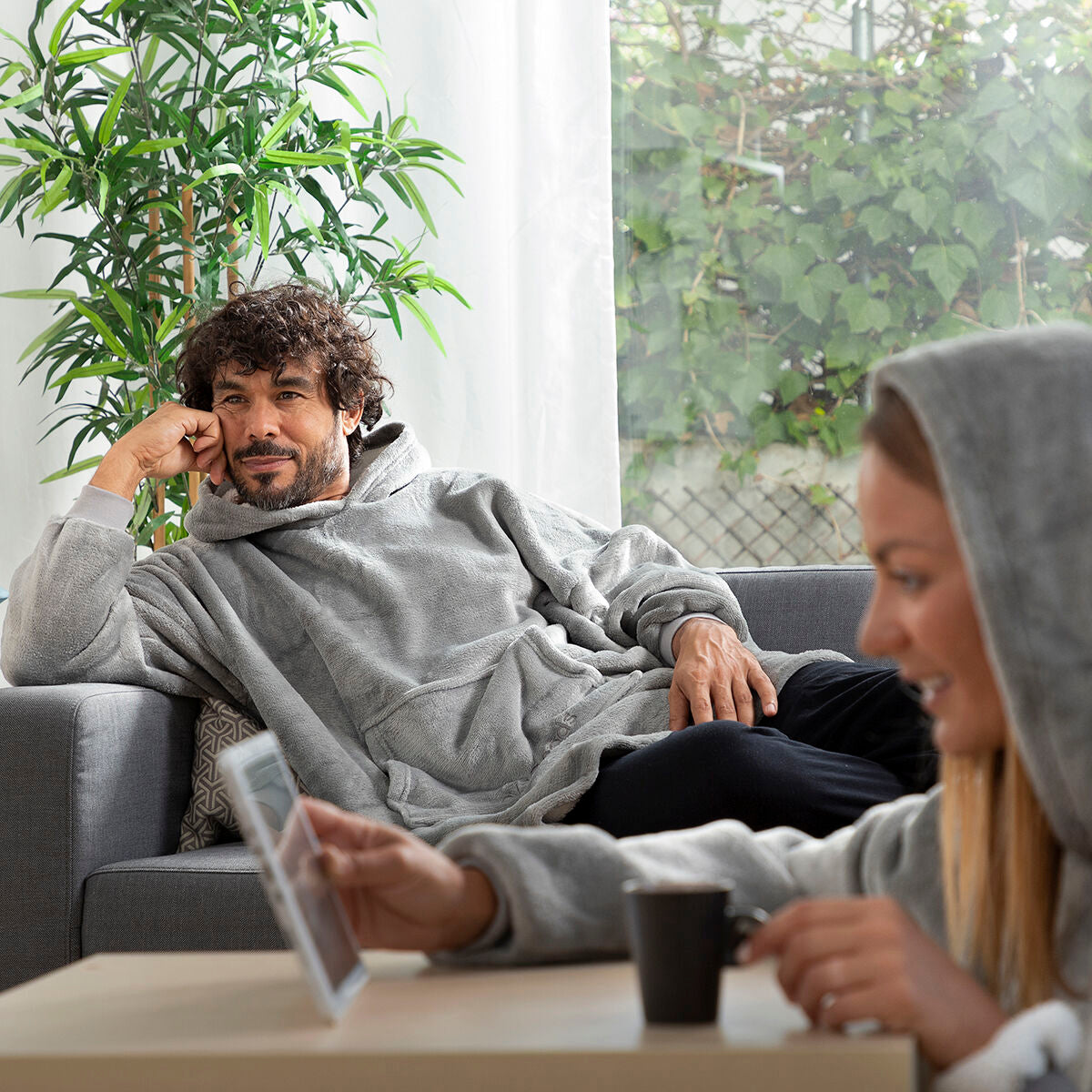 Innovagoods Übergroßes Mit Fleece Gefütterte Kapuzendecke Swug Innovagoods