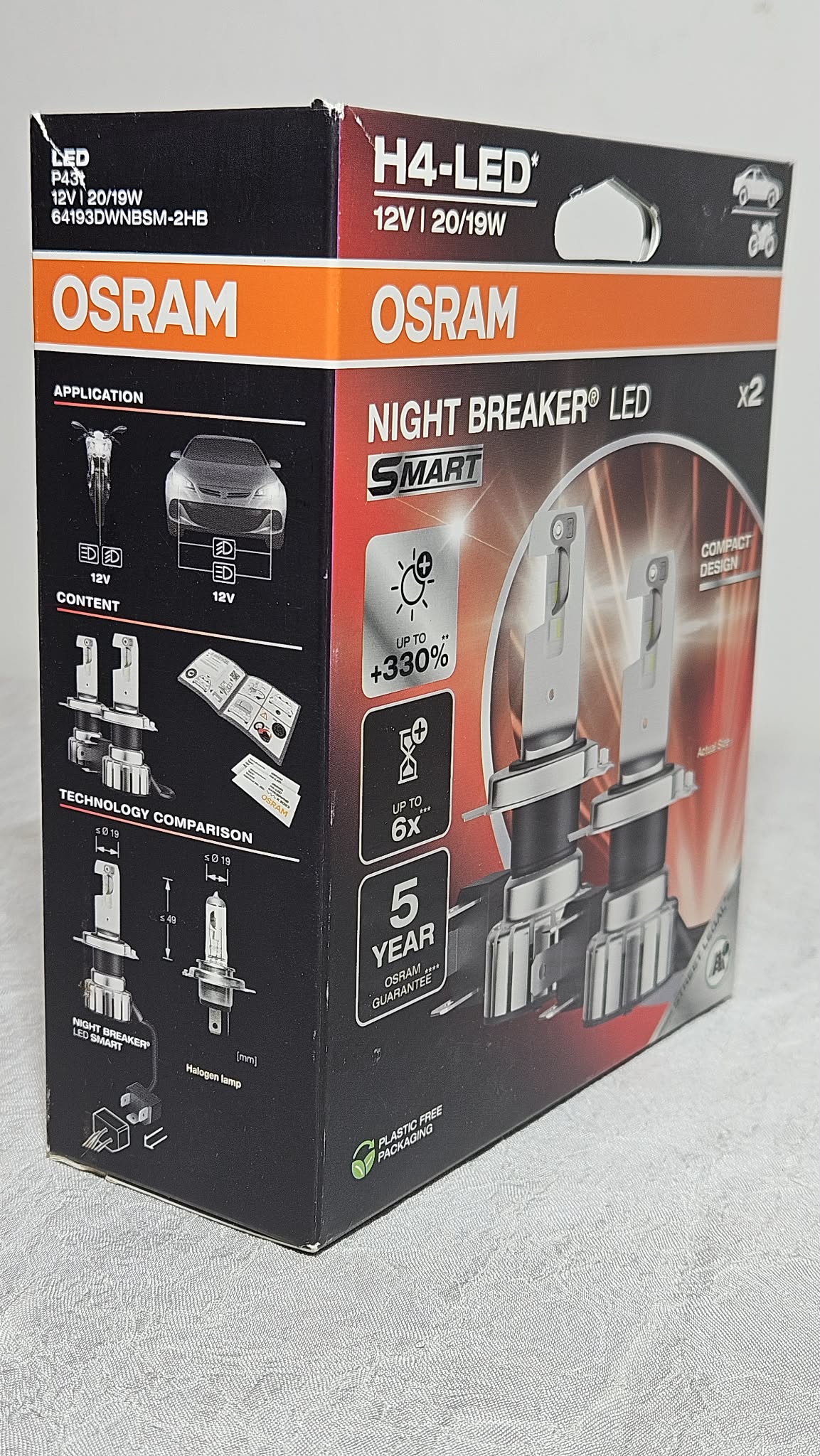 OSRAM Night Breaker LED Smart H4 Set 12V – Neuware, OVP beschädigt