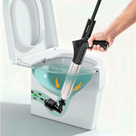 Innovagoods Hochdruck-Druckluftpömpel Mit Zubehör Und 5-In-1-Manometer Jetpro Innovagoods